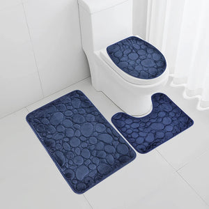 Juego de alfombrilla de baño absorbente de agua y antideslizante